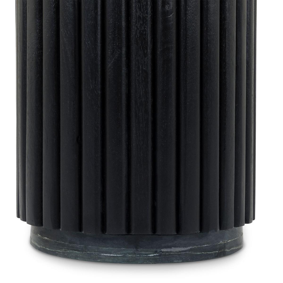 COUCHTISCH SARDA schwarz - Schwarz, Holz/Naturmaterialen (46/46/53cm) - IDIMEX