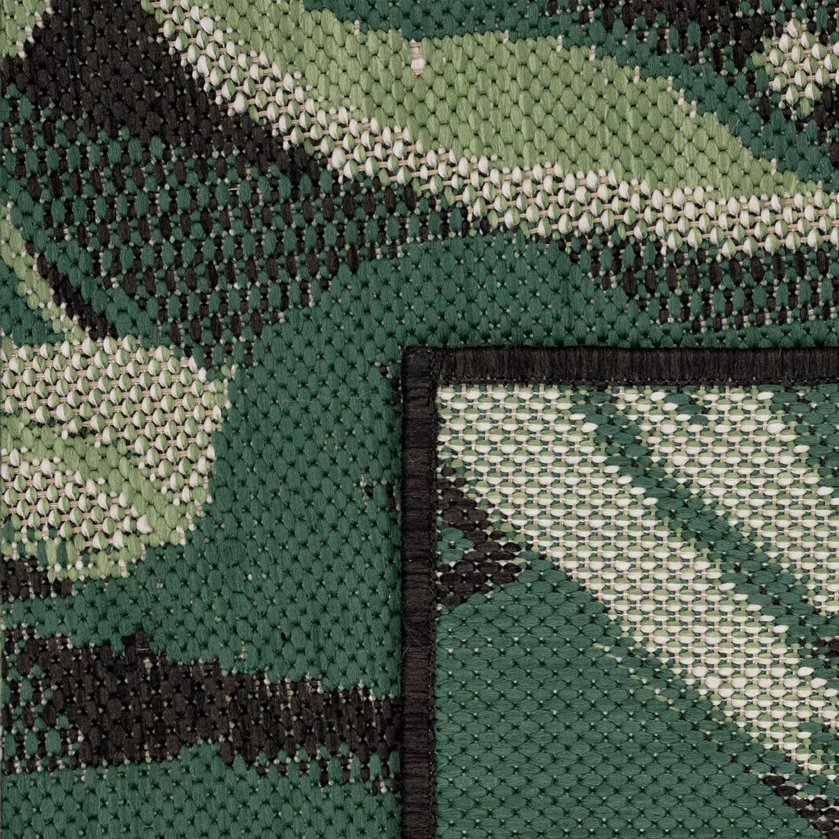 OUTDOORTEPPICH, mit Palmen-Motiv, Schwarz, 200 x 290 cm - Schwarz, Textil (290/200cm) - KADIMA DESIGN