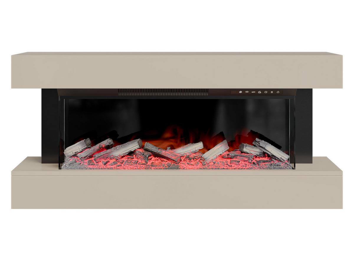 KOMMODE Kioto mit Kamin - Kaschmir, Holzwerkstoff (120/56/24cm) - MIRJAN24