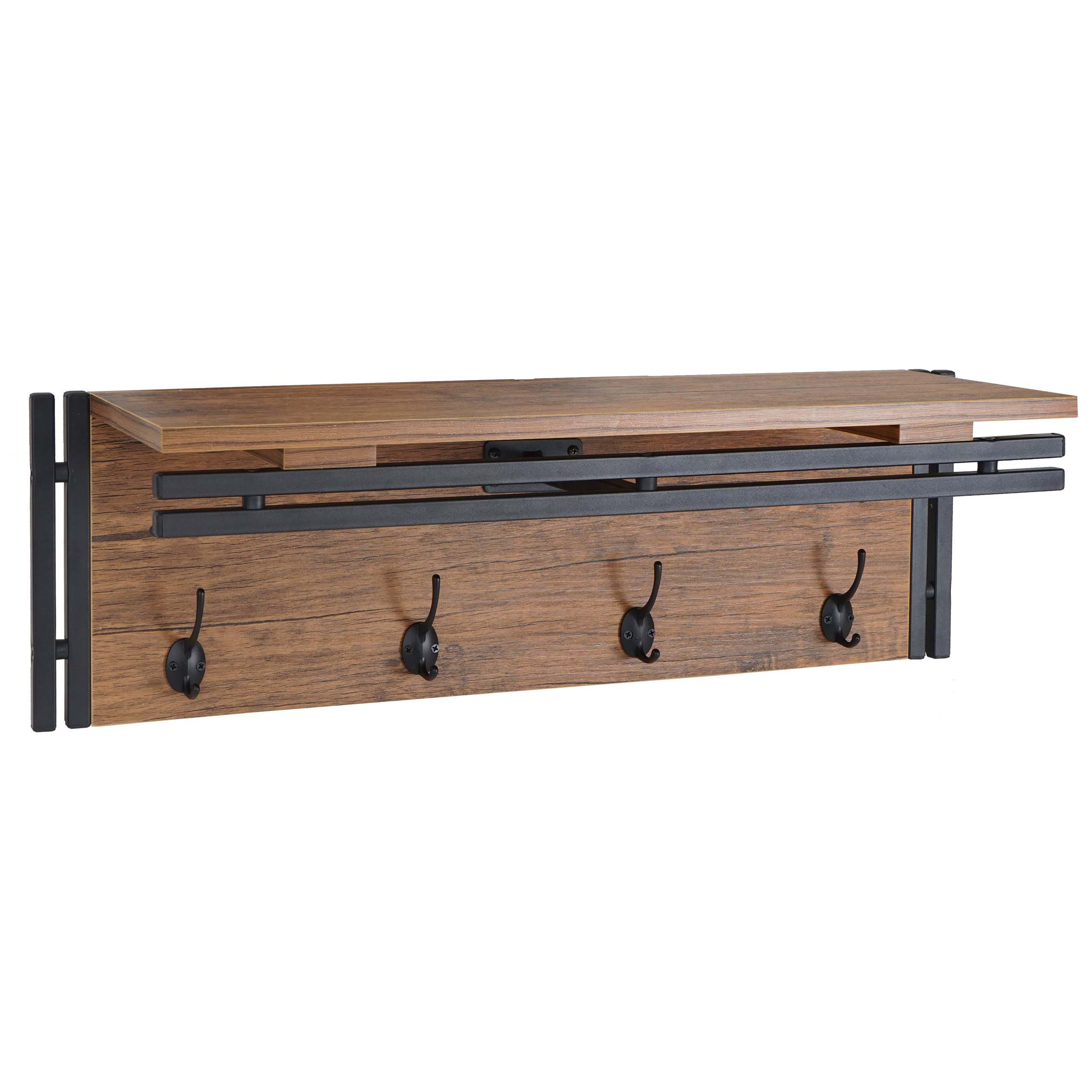 WANDGARDEROBE Wildeiche Dekor - Wildeiche, Holzwerkstoff (75/24/24cm) - MCW