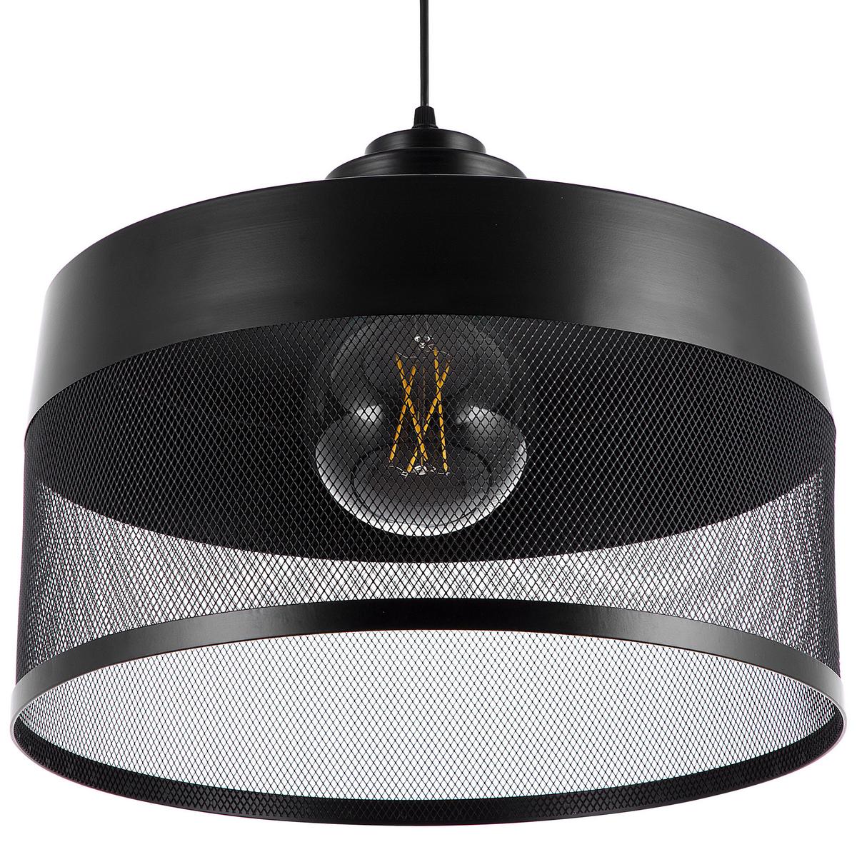 HÄNGELEUCHTE Cardener 41/41/99 cm - Schwarz, Metall (41/41/99cm) - Beliani