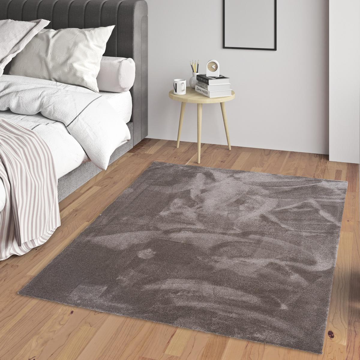 SUPER SOFT HOCHFLORTEPPICH LIVORNO - Taupe, Textil (80/240cm) - Snapstyle