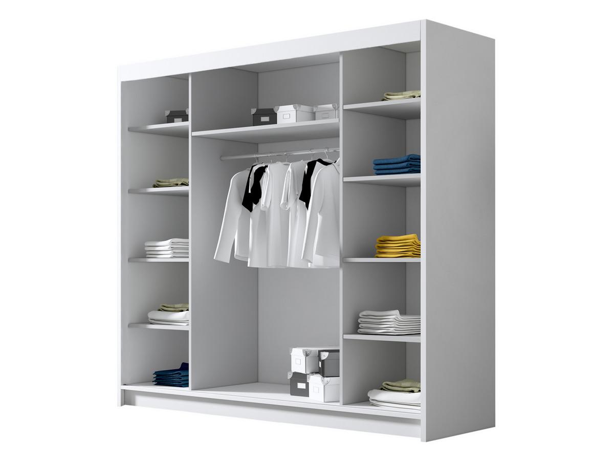 SCHIEBETÜRENSCHRANK Evo VI - Goldfarben/Naturfarben, Holzwerkstoff/Metall (200/215/58cm) - MIRJAN24