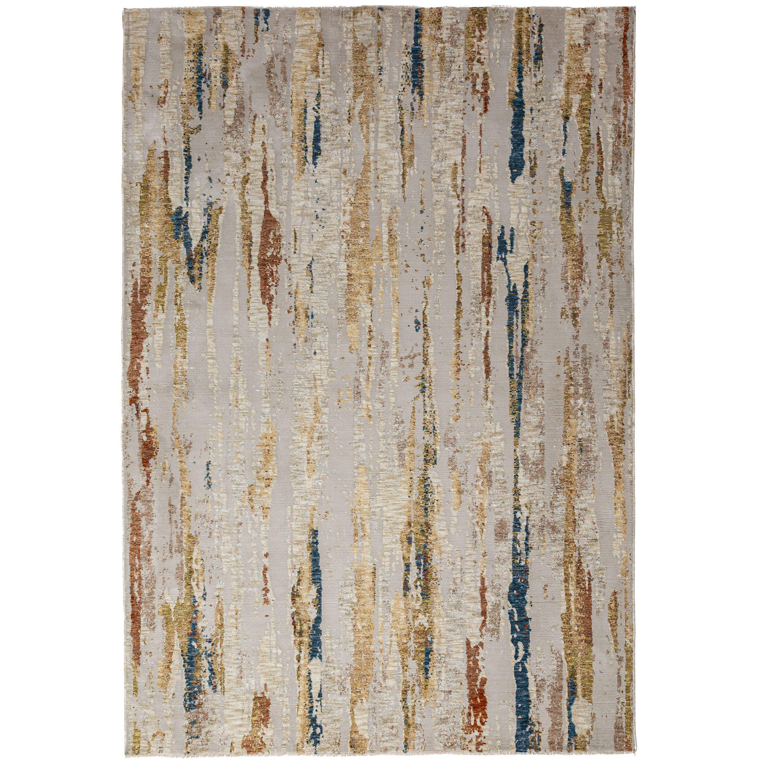 KURZFLORTEPPICH, mit Fransen, BLENG, Farbstriche, Beige-Multicolor, 200 x 300 cm - Beige, Textil (200/300cm) - KADIMA DESIGN
