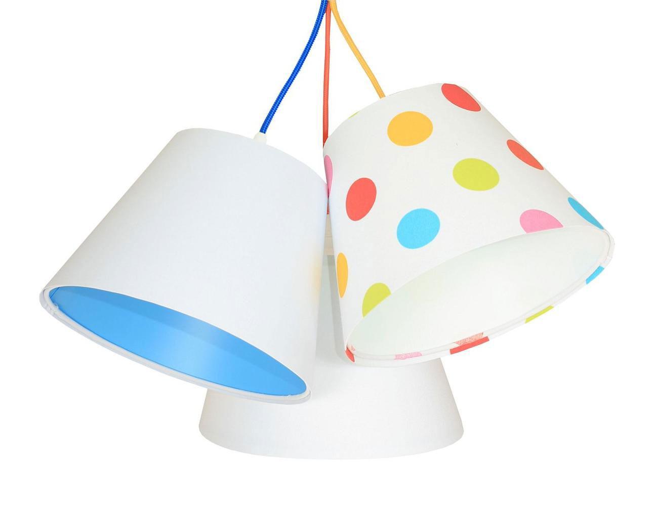 HÄNGELEUCHTE Blau 26/19 cm - Blau/Weiß, Kunststoff (26/0.8/19cm) - ONZENO