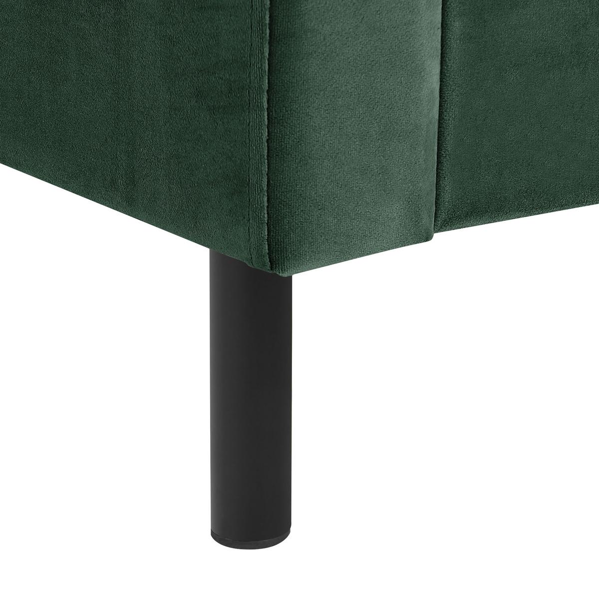BETT mit Lattenrost 140x200 cm Grün Villette - Grün, Textil (140/200cm) - Beliani