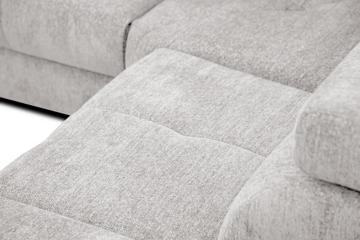ECKSOFA CALVERA 5-Sitzer, weiß - Weiß, Holzwerkstoff/Textil (298/239cm) - Wozimo