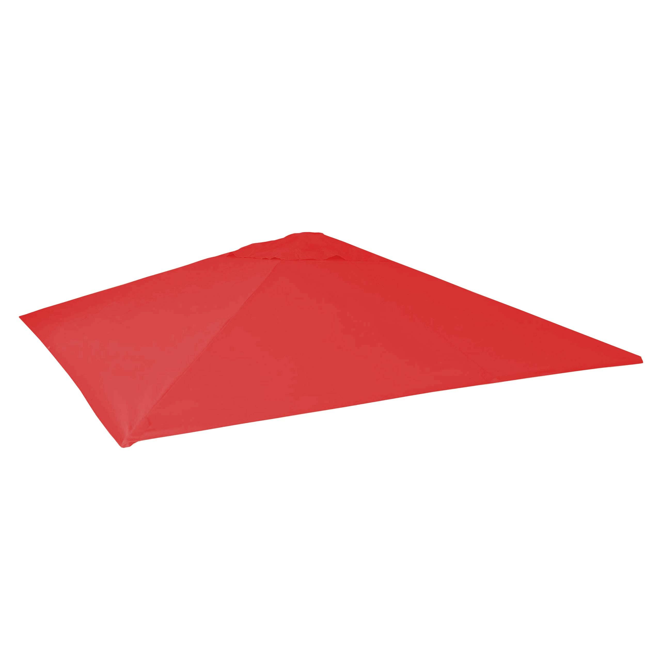 ERSATZ-BEZUG FÜR SONNENSCHIRM Rot - Rot, Textil (490/490cm) - MCW