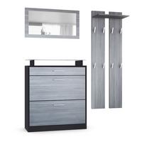 GARDEROBE Loret Front in Avola-Anthrazit - Anthrazit, Holzwerkstoff (180/200/23cm) - Vladon