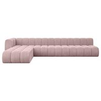 ECKSOFA modulares Sofa Darnel-L3 - 387x177x70 cm Rosa - Rosa, Holzwerkstoff/Textil (387/177cm) - ALTDECOR