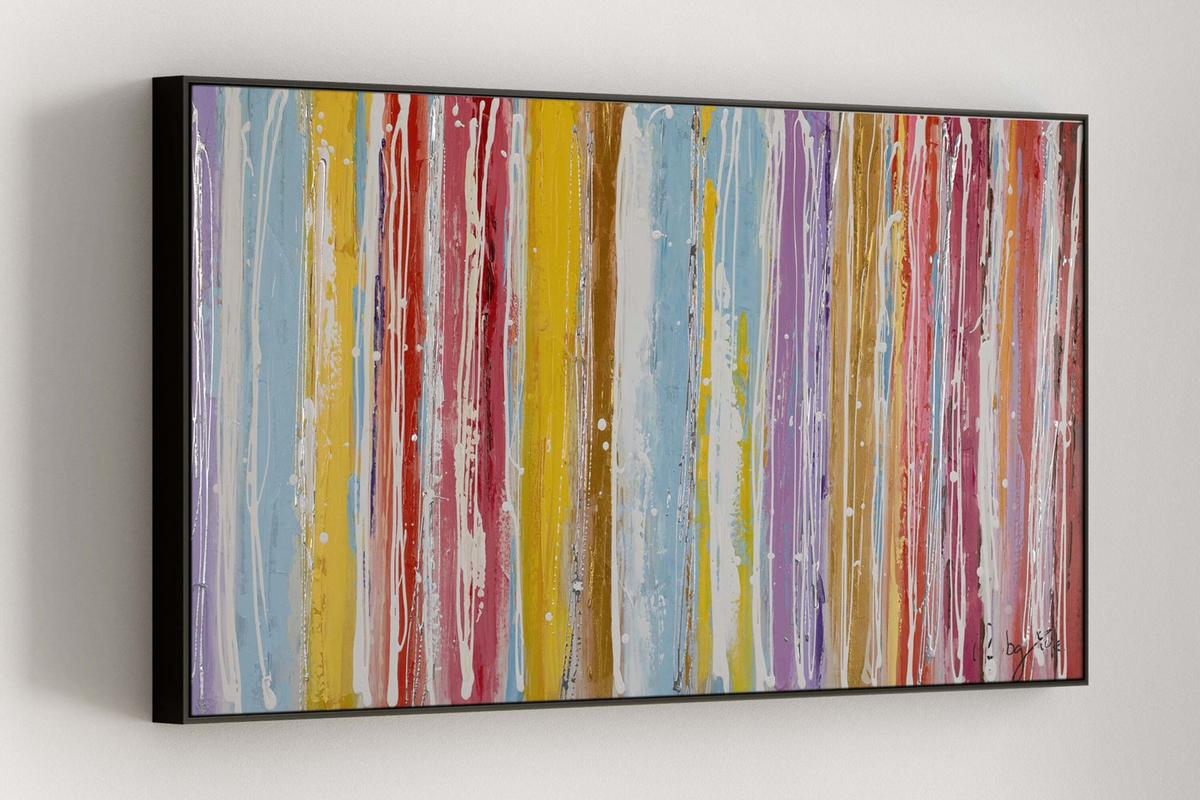 ACRYLBILD HANDGEMALT 120/60 cm - Multicolor, Holz/Textil (120/60cm) - KUNSTLOFT