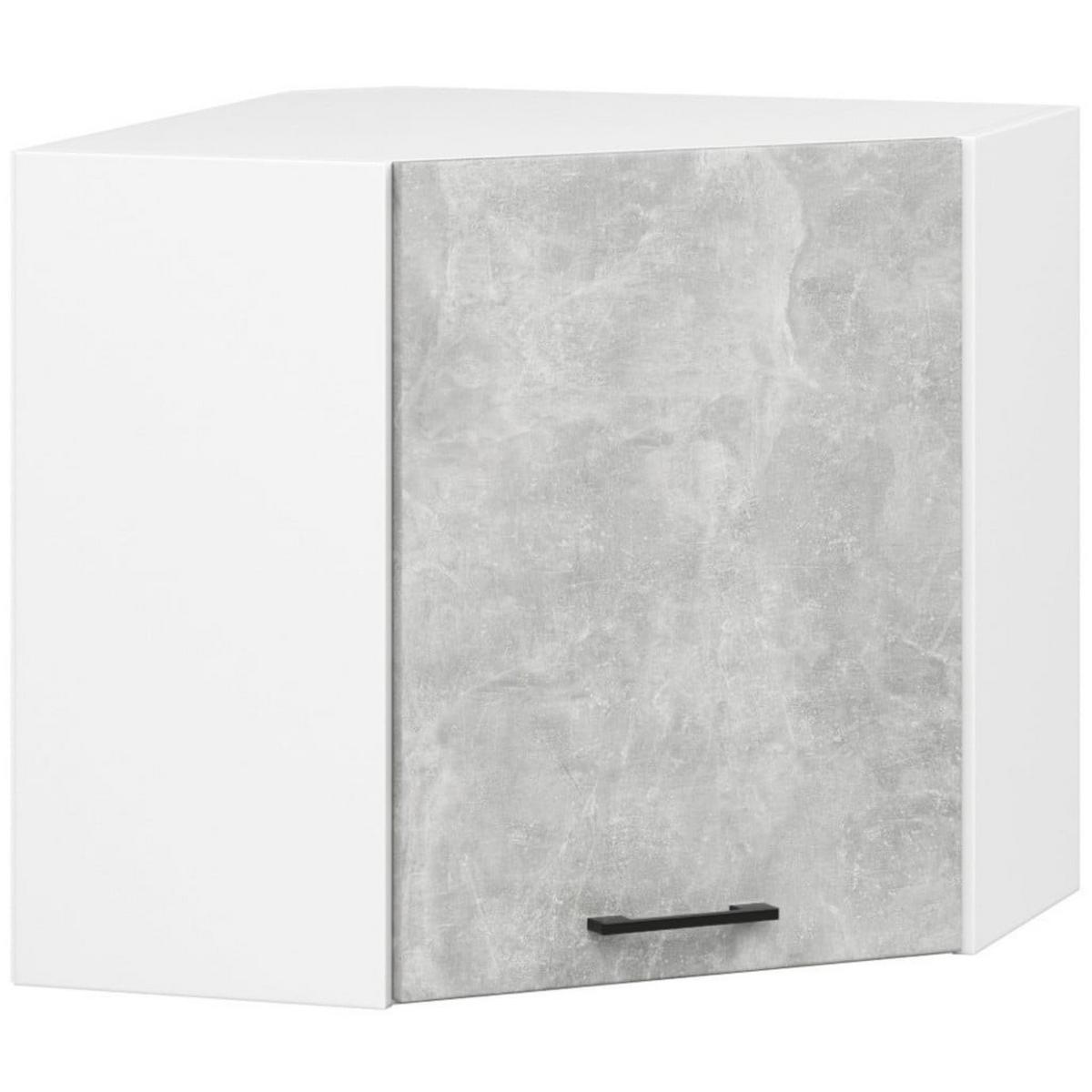 KÜCHENLEERBLOCK Weiß, Beton 203/300/46 - Weiß, Holzwerkstoff (300/203/46cm) - RAUMHIRSCH FURNITURE