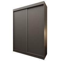 SCHWEBETÜRENSCHRANK SOFIA 160/216/61 cm 2-türig Grau - Grau, Holzwerkstoff (160/216/61cm) - MASSENO