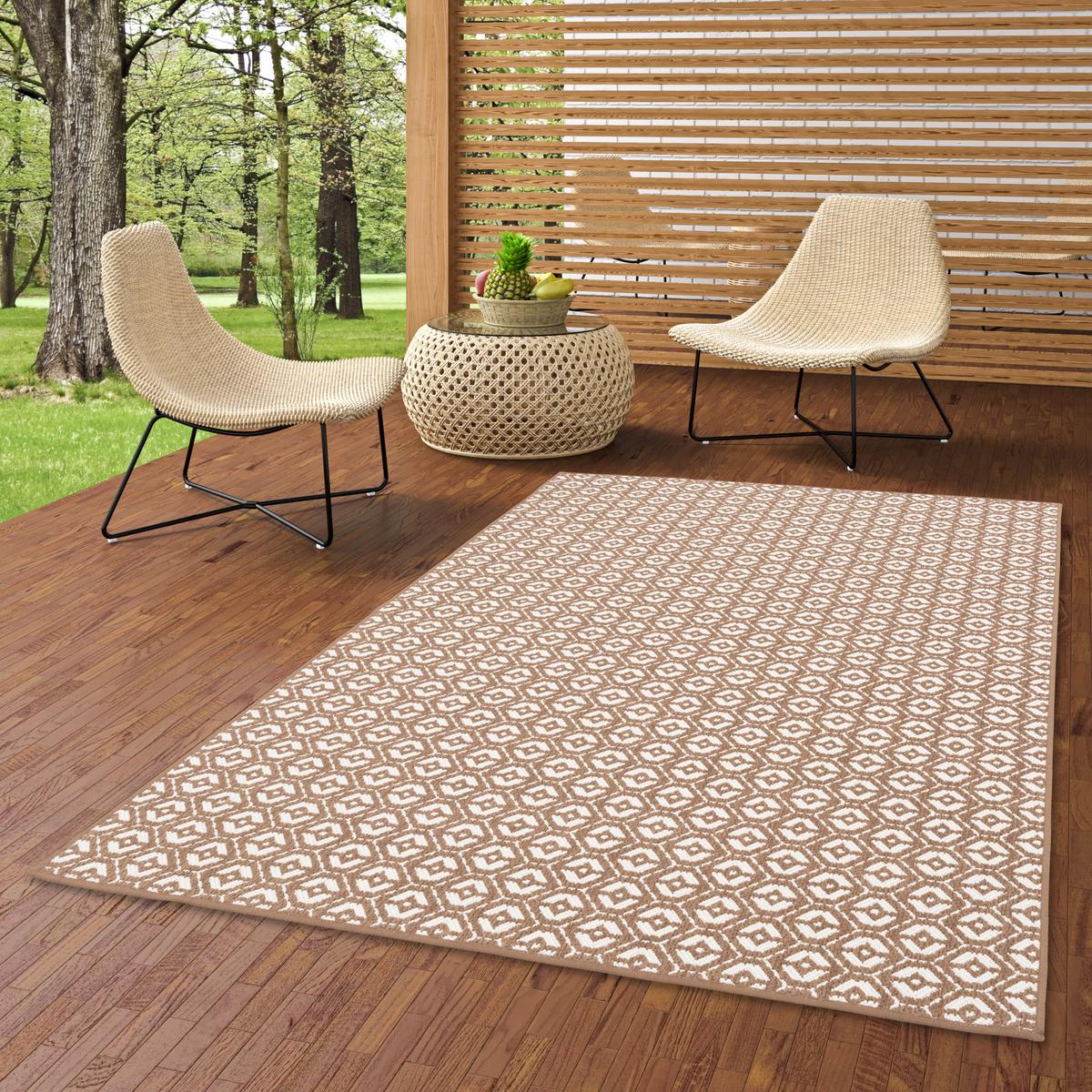 IN- UND OUTDOOR TEPPICH BEIDSEITIG CAPE COD - Beige, Textil (80/320cm) - Pergamon