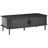 COUCHTISCH Schwarz Bradley - Schwarz, Holzwerkstoff (120/60/41cm) - Beliani