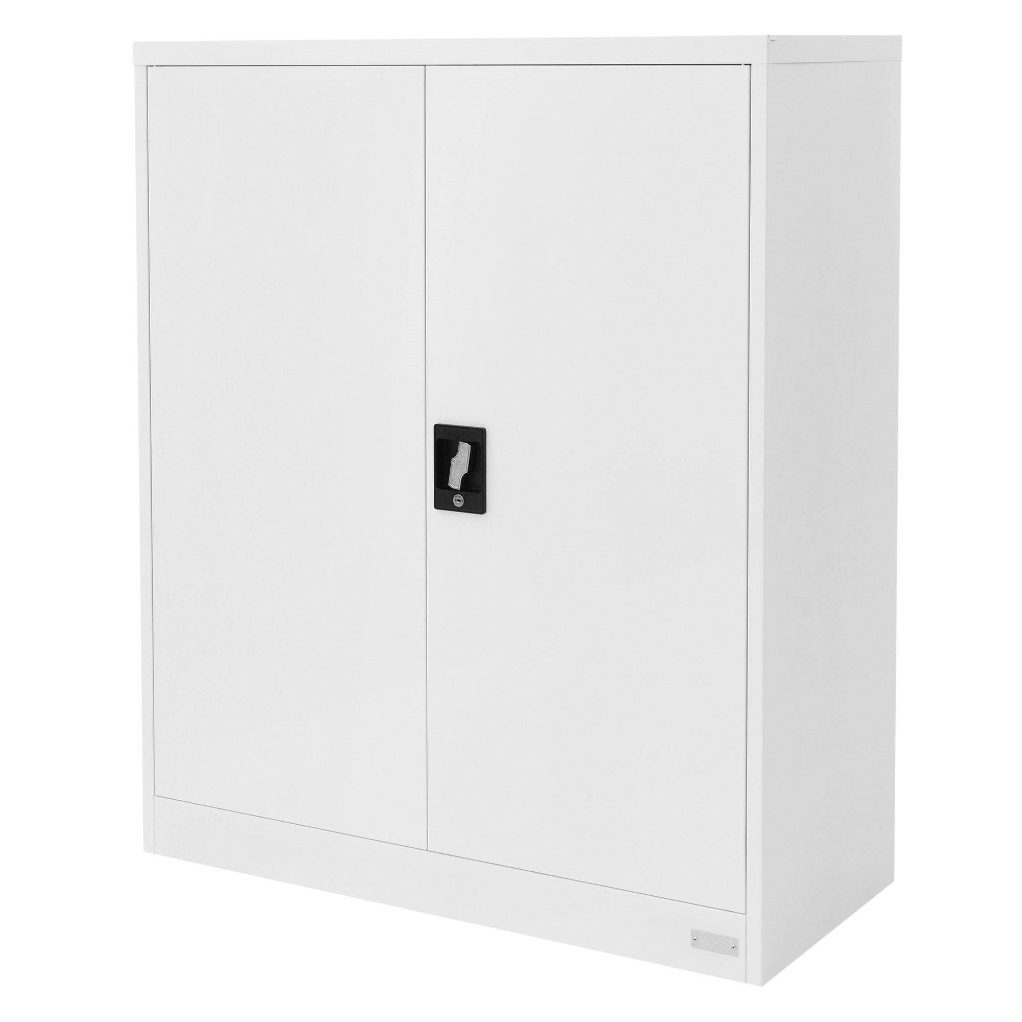 AKTENSCHRANK 90x40x109 cm Weiß aus Stahl - Weiß, Metall (40/109/90cm) - ML-DESIGN