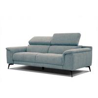 SOFA FIERO 3-Sitzer, mintgrün - Schwarz/Mintgrün, Holzwerkstoff/Textil (212/82/103cm) - Wozimo