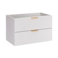 WASCHTISCHUNTERSCHRANK 80cm Oria Weiß - Weiß, Holzwerkstoff (80/50/45.5cm) - Petits-meubles