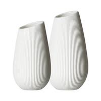 VASEN-SET Alma weiß 2-tlg. - Weiß, Keramik (2cm) - Ritzenhoff Breker