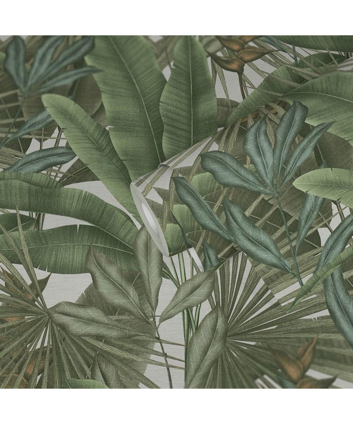 VLIESTAPETE Grün 53/1005 cm - Grün, Textil (53/1cm) - KUNSTLOFT
