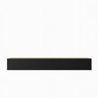 LOWBOARD MIVO 300/41/40 cm, Hängender TV-Schrank Eiche Artisan - Schwarz/Eiche Artisan, Holzwerkstoff (300/41/40cm) - MASSENO