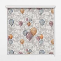 INNENROLLO - Fensterrollo - Rollo - 100x140 cm - Ballons - Orange, Kunststoff (100/140/0.5cm) - TULUP