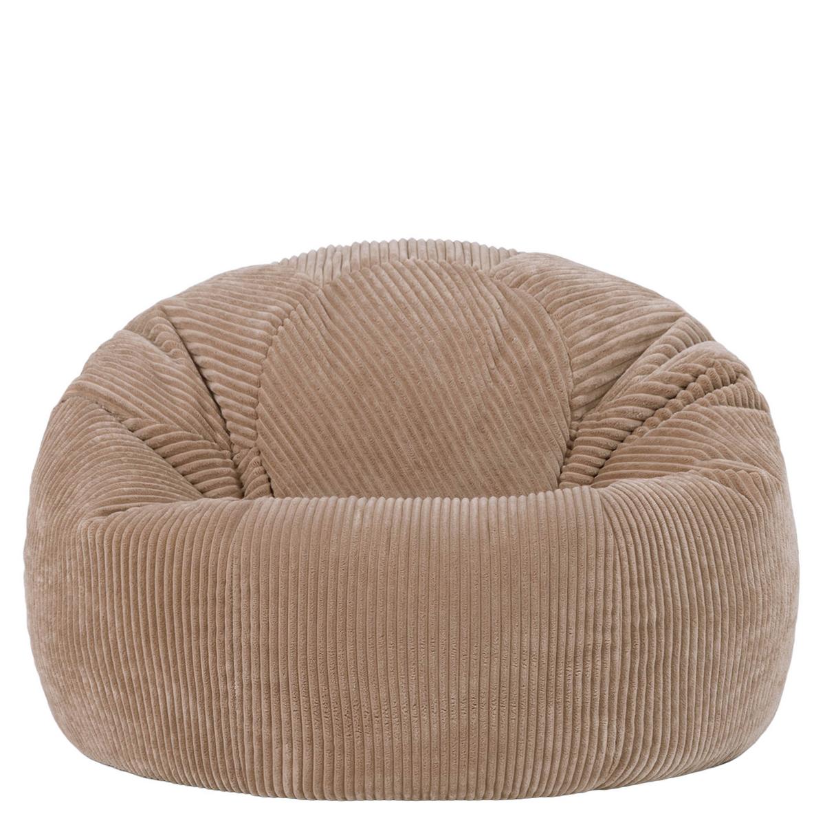 SITZSACK Klassisch Kingston, Cord - Mokka, Textil (85/50/85cm) - icon