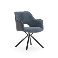 ESSZIMMERSTUHL Mariel Blau 60/62/47 cm 2er-Set - Blau, Textil (62/47/60cm) - Calicosy