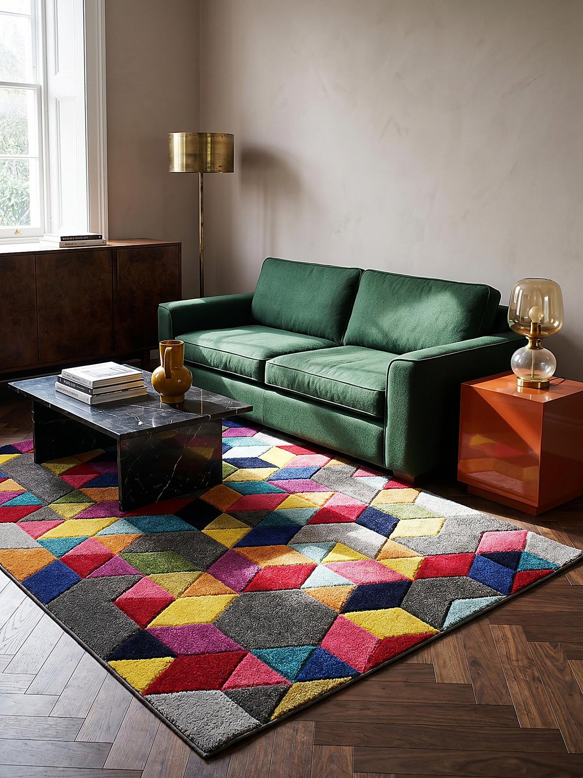 TEPPICH MEON, geometrisch, aus Polypropylen, Bunt, 200 x 290 cm - Multicolor, Textil (290/200cm) - KADIMA DESIGN