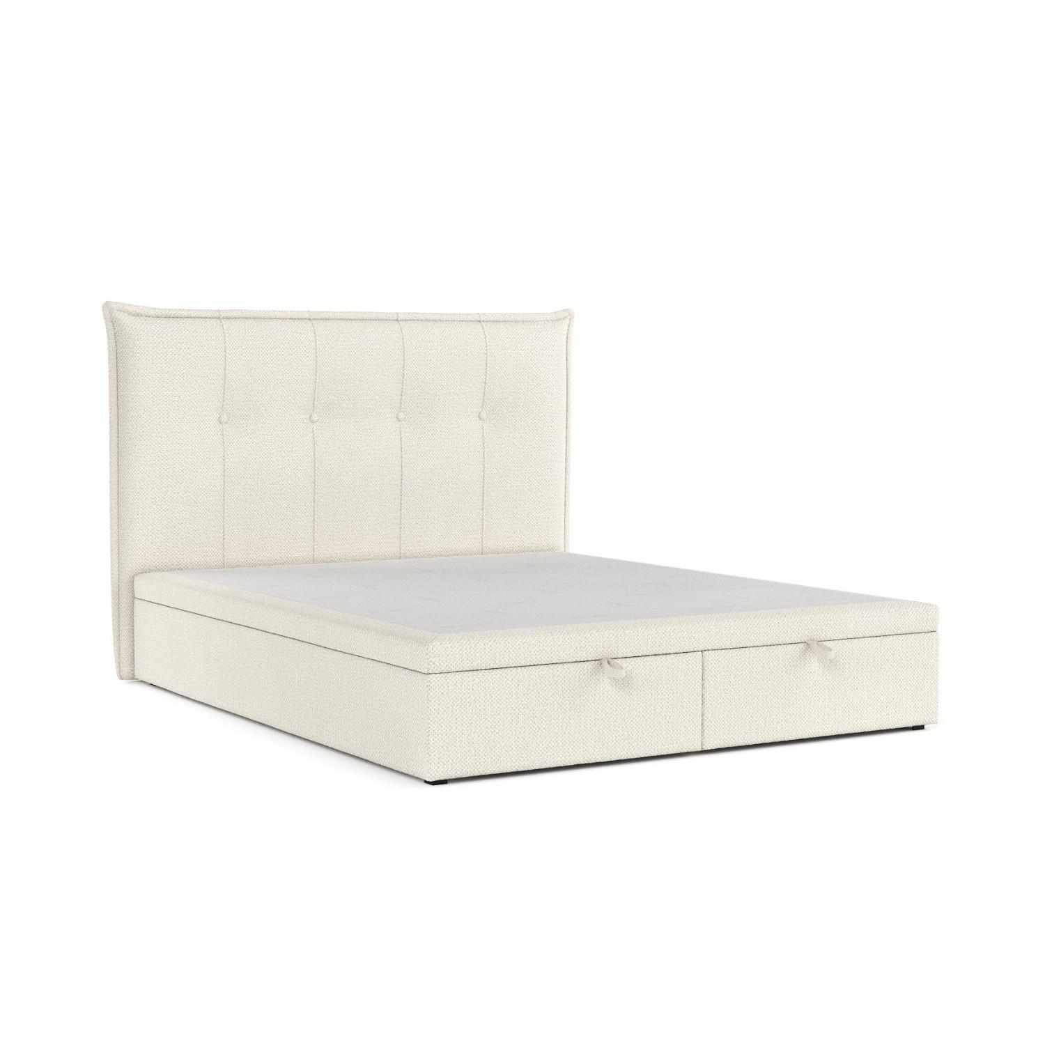 POLSTERBETT Liano mit Stauraum 140/200 cm Hellbeige im Alta Stoff - Sandfarben/Schwarz, Holz/Holzwerkstoff (140/200cm) - AltaBeds