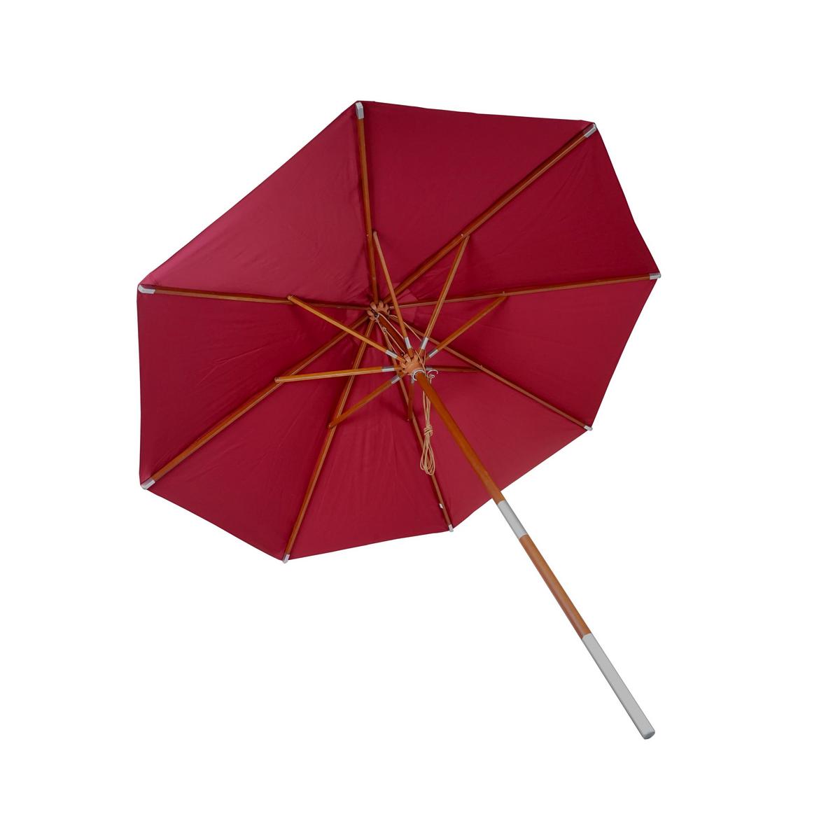SONNENSCHIRM Rot - Rot, Holz (300/300cm) - MCW
