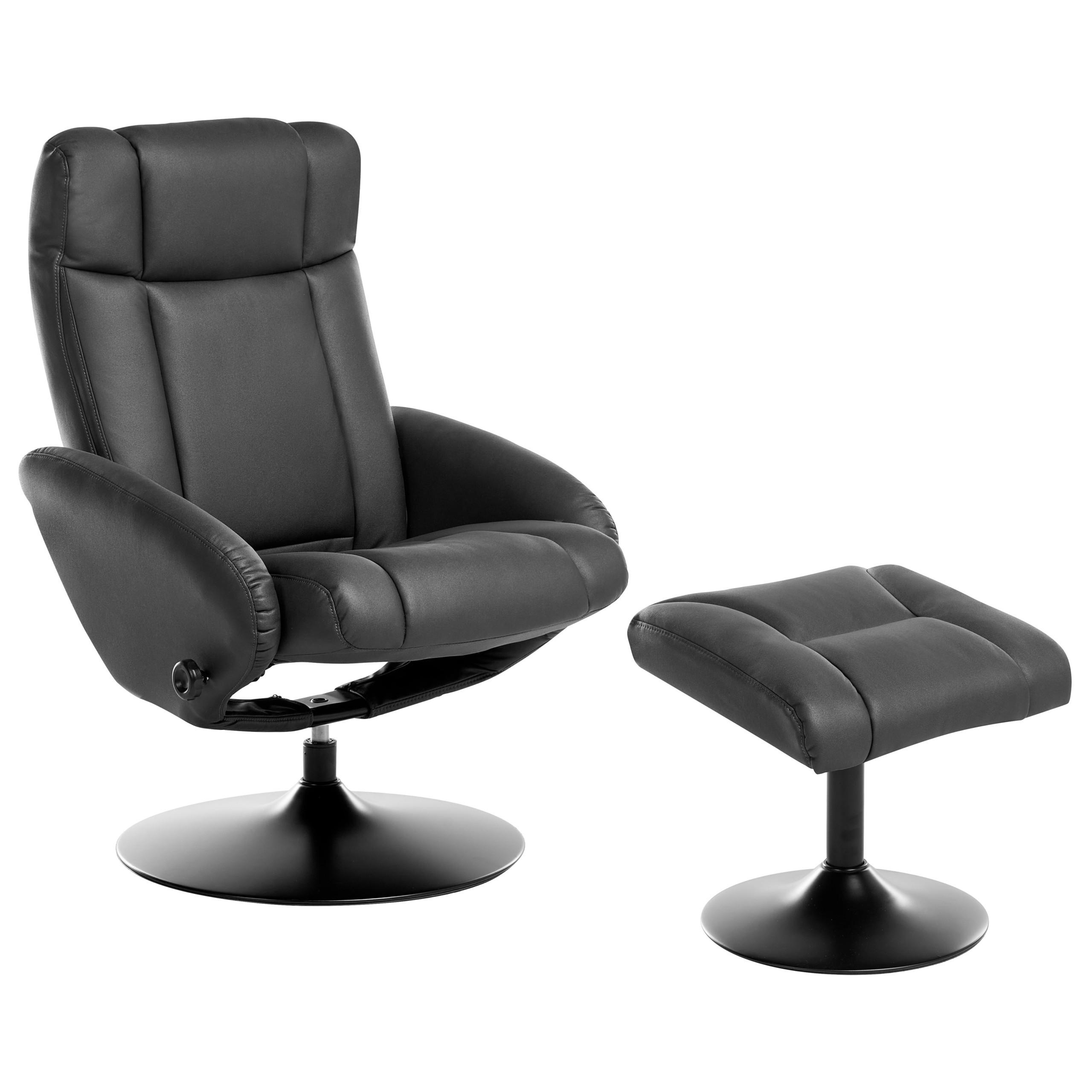 FERNSEHSESSEL Schwarz Apate - Schwarz, Kunststoff (71/94/75cm) - Beliani