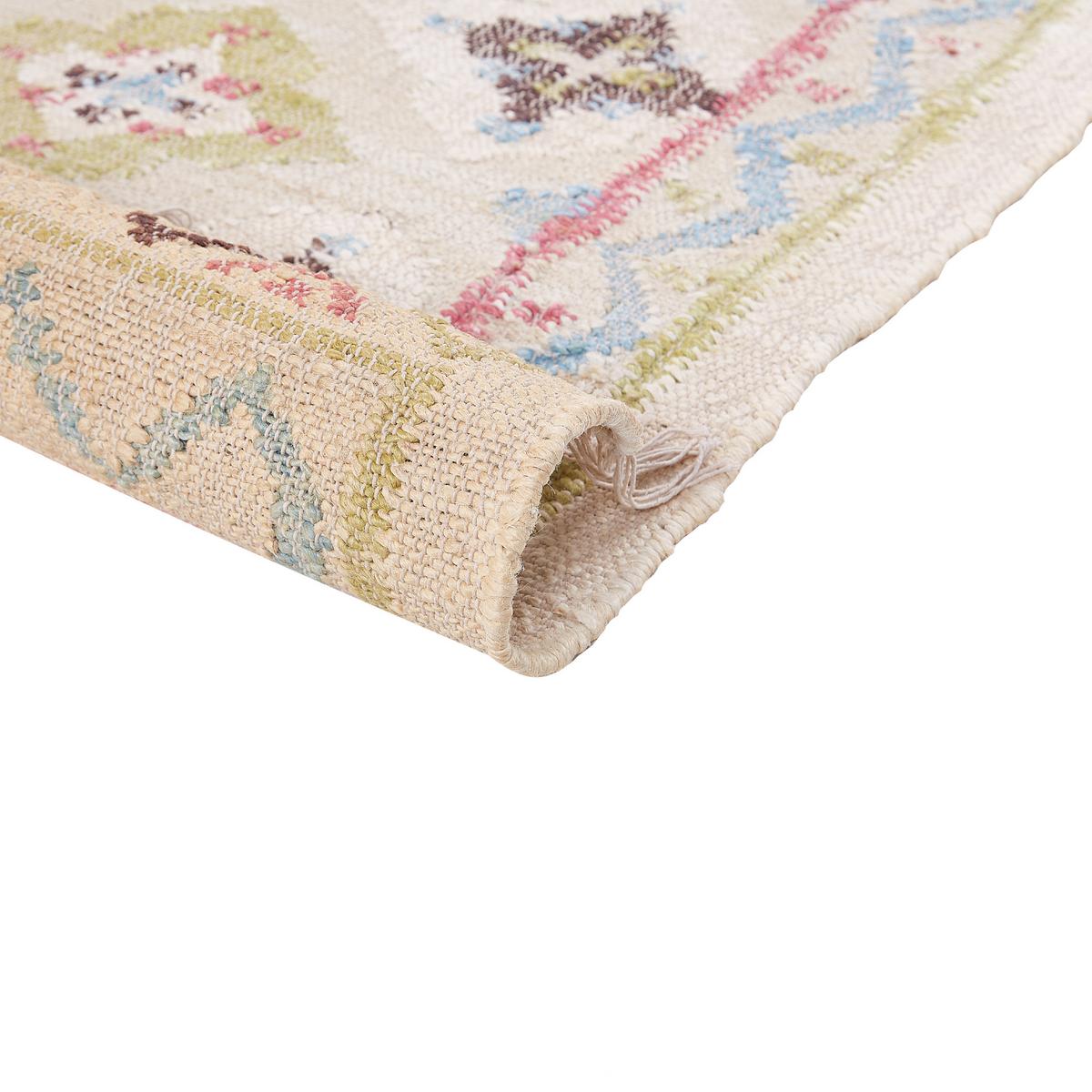 TEPPICH geflochten Terkos 230/160 cm - Multicolor, Naturmaterialien (160/230cm) - Beliani
