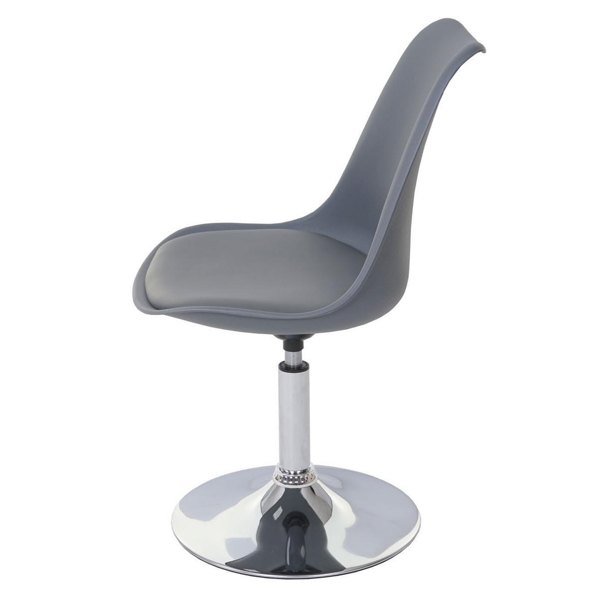 DREHSTUHL Grau - Dunkelgrau/Grau, Textil (48/96/54cm) - MCW