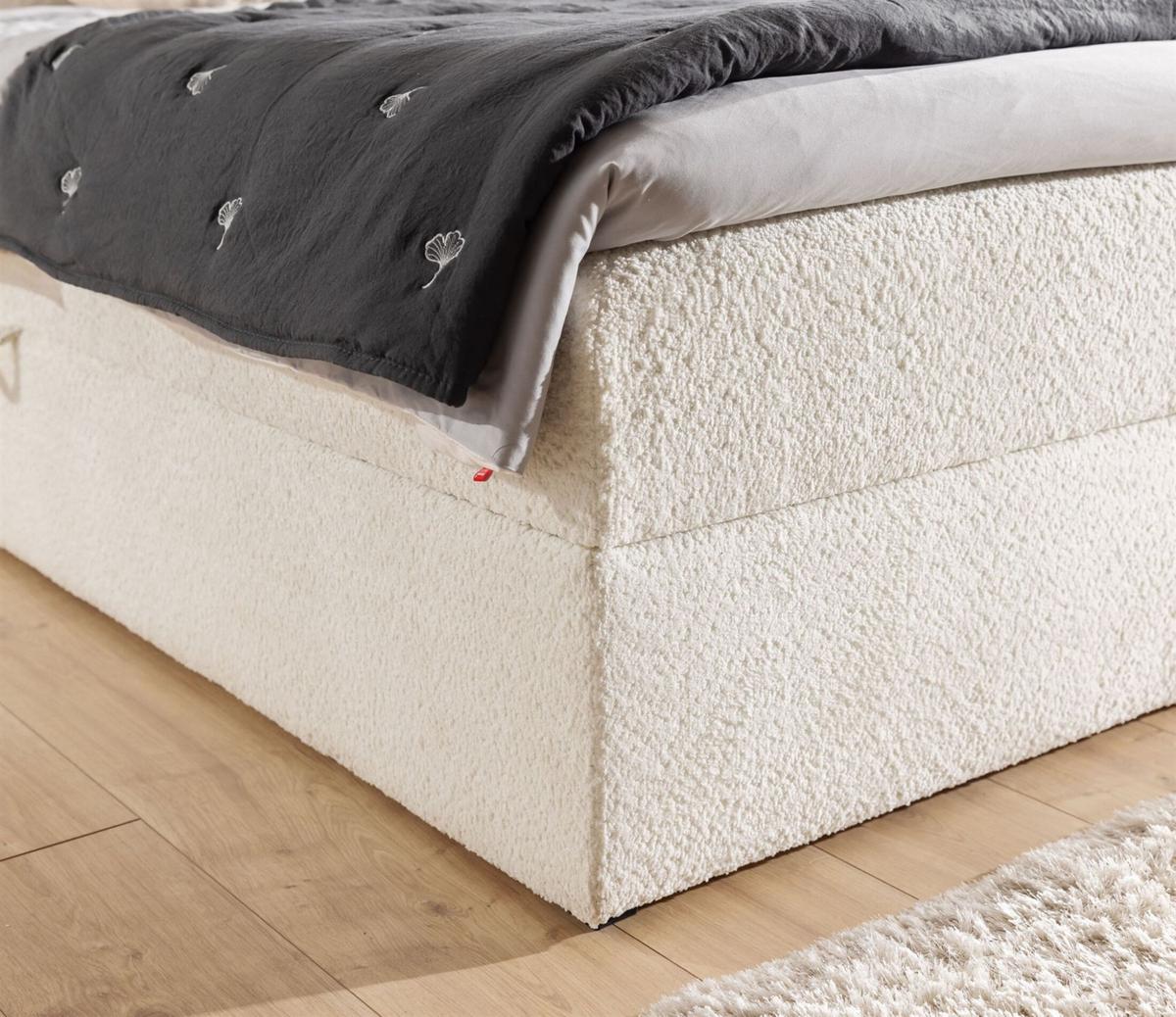 BOXBETT Dominga In überlänge - Schwarz, Holzwerkstoff/Textil (120/220cm) - Fun Möbel
