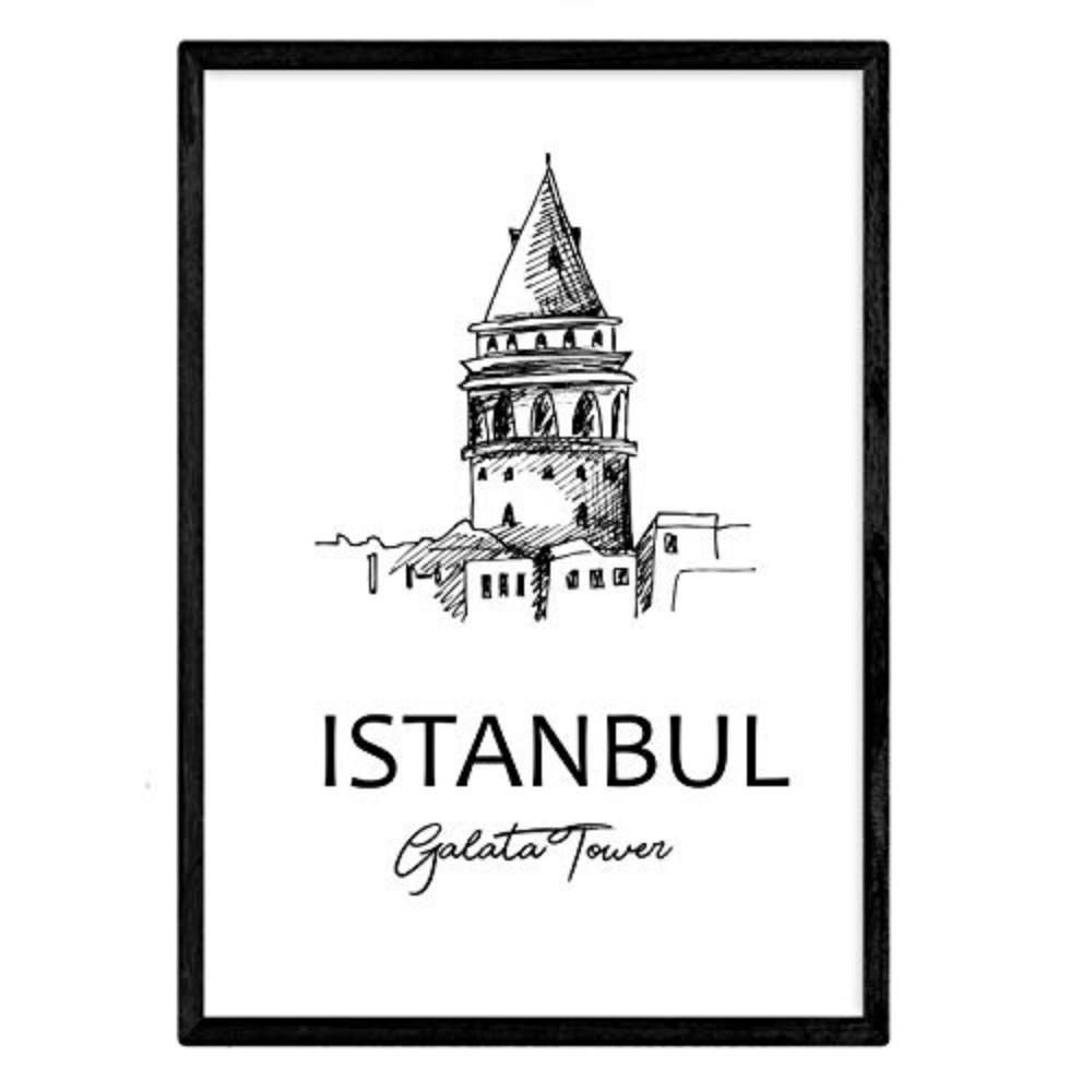 POSTER Städte Denkmäler Istanbul A4 Rahmenlos - Klar, Papier (29.7/5/21cm) - Nacnic