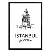 POSTER Städte Denkmäler Istanbul A4 Rahmenlos - Klar, Papier (29.7/5/21cm) - Nacnic