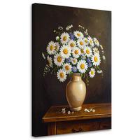 LEINWANDBILD Blumen 20x30cm - Weiß, Textil (20/30cm) - Feeby