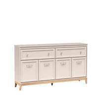 KOMMODE CUNEO 179/100/40,5cm mit 2 Schubladen 4 Türen Kaschmir - Kaschmir, Holzwerkstoff (179/100/40.5cm) - MASSENO