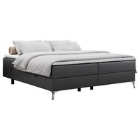 BOXBETT LESS 140/200 Dunkelgrau Kunstleder - H4 - Dunkelgrau, Holz/Textil (140/200cm) - MKS
