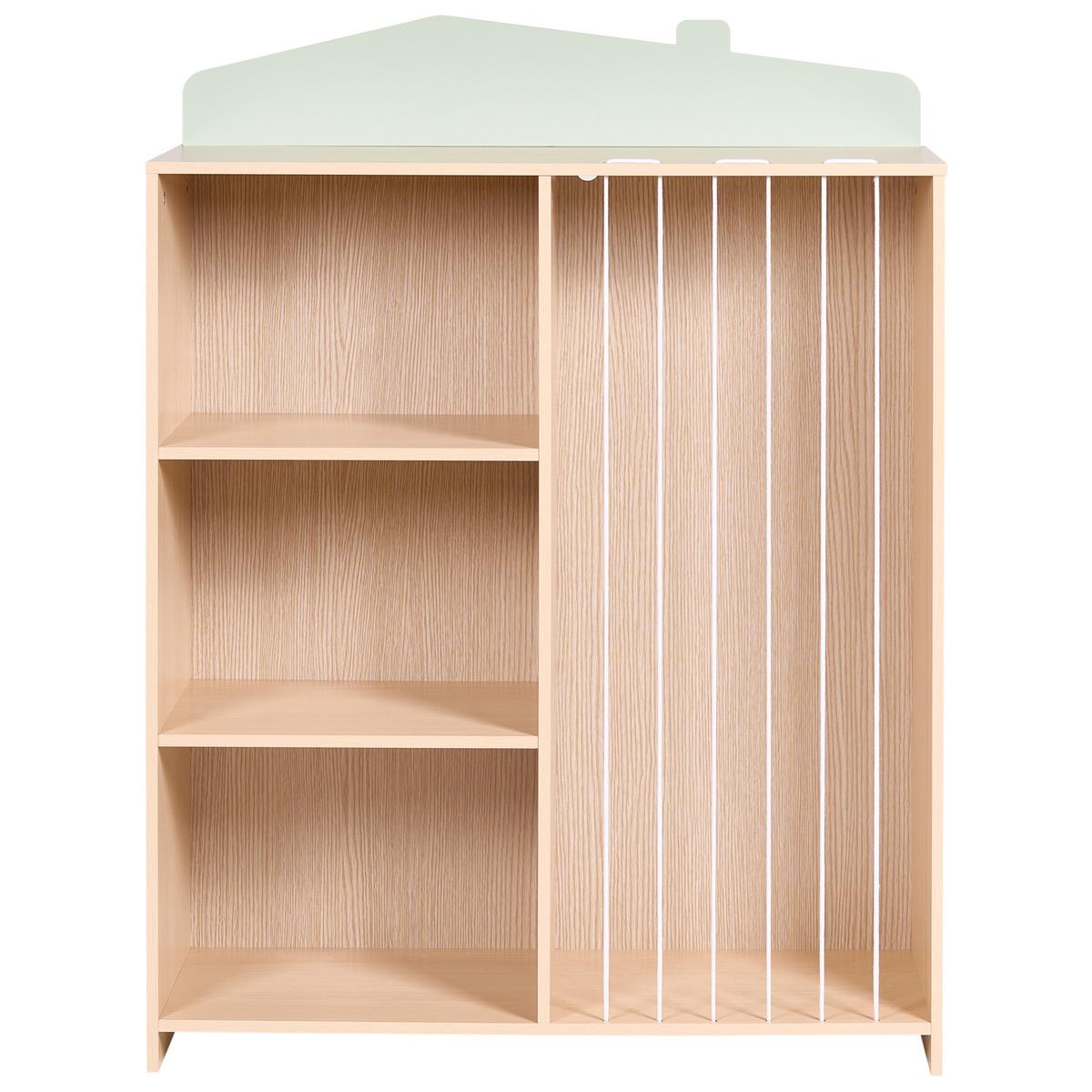 REGAL mit 3 Ebenen 105 cm Hellbraun Lackey - Hellbraun/Braun, Holzwerkstoff (80/105/30cm) - Beliani