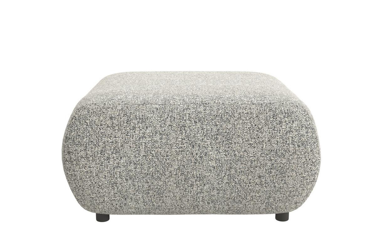 POLSTERHOCKER DELTA Modern Sitzhocker, Fußhocker Grau - Grau, Holzwerkstoff/Kunststoff (88/41/88cm) - MASSENO