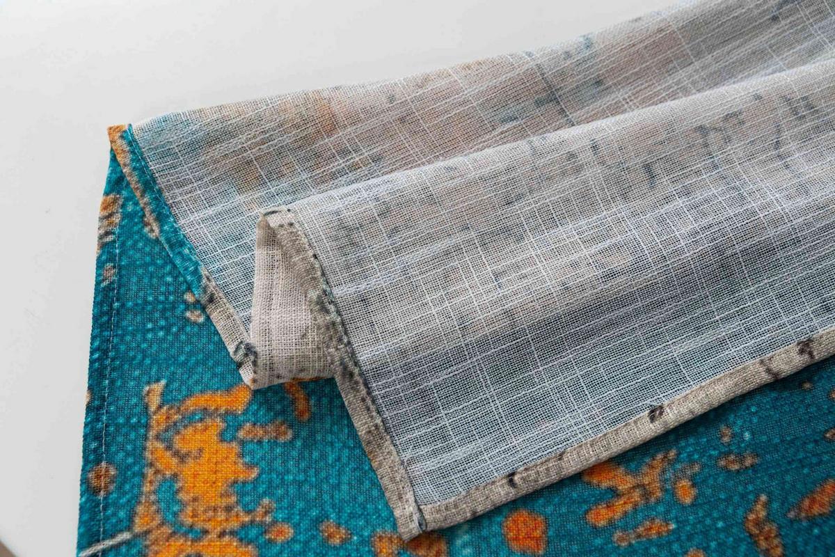 VORHANG SEOUL HxB 245x140 cm Apart - Türkis, Textil (140/245cm) - Gardinenbox