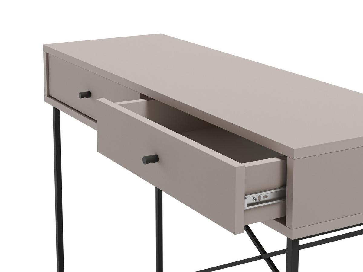 BEISTELLTISCH Titan Grau 110/35/85 cm - Grau, Holz (110/35/85cm) - Calicosy
