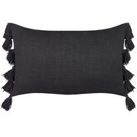 DEKOKISSEN Dunkelgrau 35/55 cm Lythrum - Dunkelgrau, Naturmaterialien/Textil (35/55cm) - Beliani