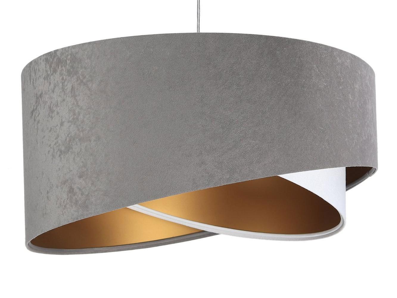 HÄNGELEUCHTE Grau 50/23 cm - Weiß/Grau, Kunststoff (50/1.3/23cm) - ONZENO