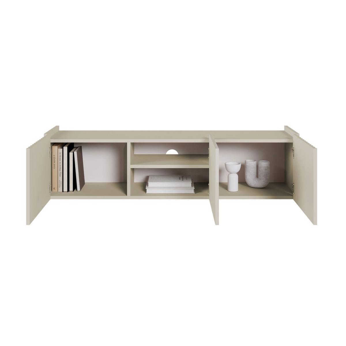 TV-HÄNGEBOARD Fiorra Greige 144 cm - Kaschmir, Holzwerkstoff (144/49/38.3cm) - Selsey