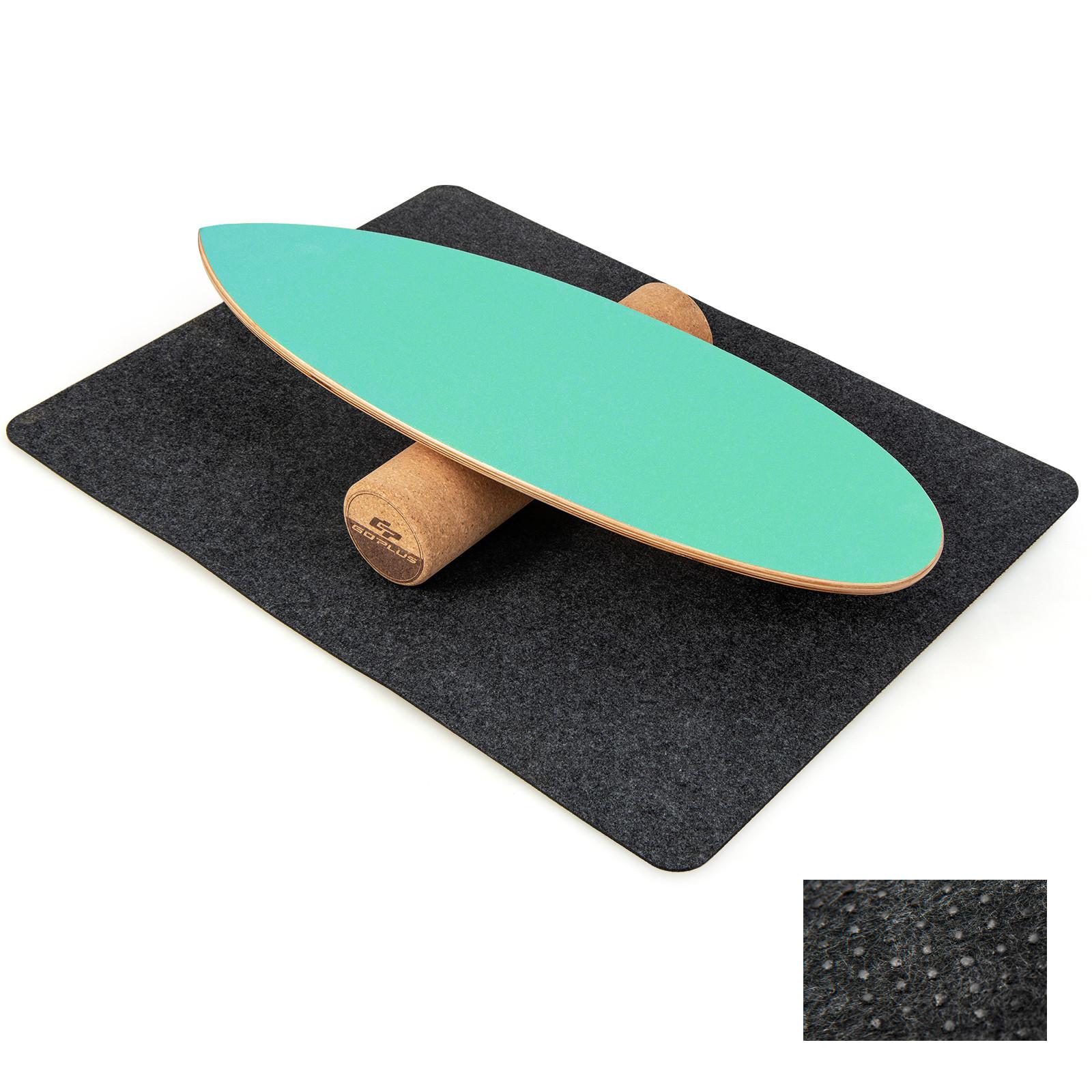 BALANCIERBRETT Grün - Grün, Holz (82/28cm) - COSTWAY