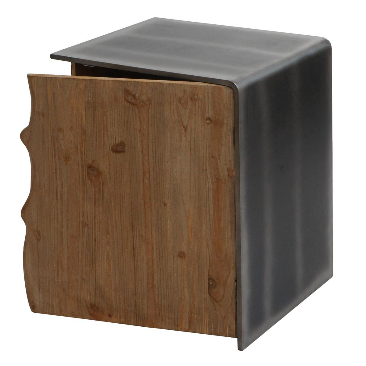 BEISTELLTISCH Braun, Grau - Braun/Grau, Holz (40/50/60cm) - MCW