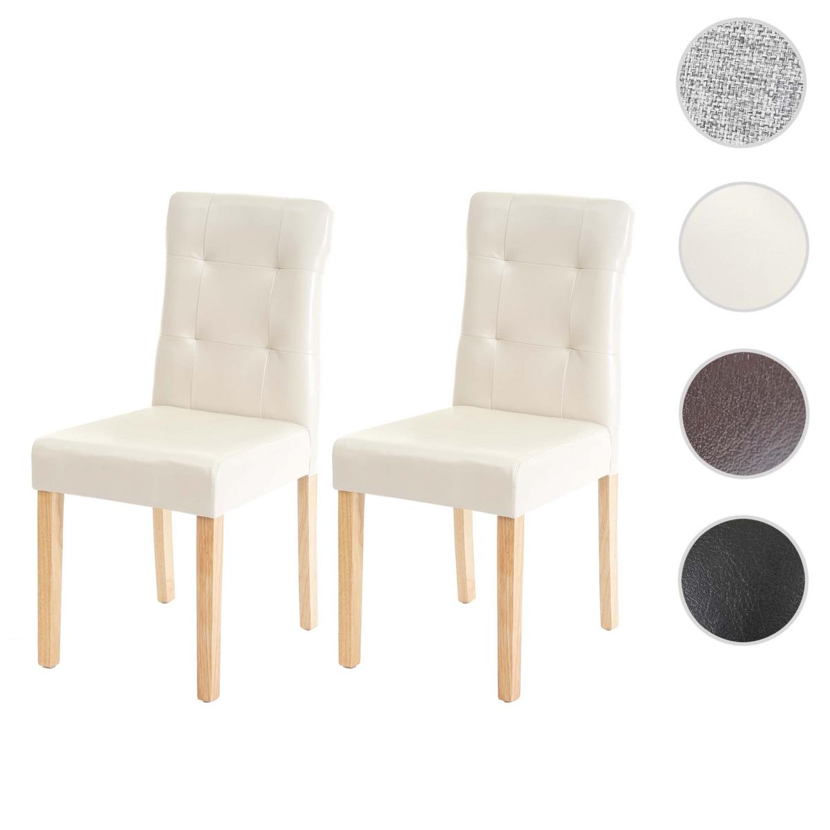 ESSZIMMERSTUHL Beige 2er-Set - Beige/Creme, Textil (41/88/55cm) - MCW